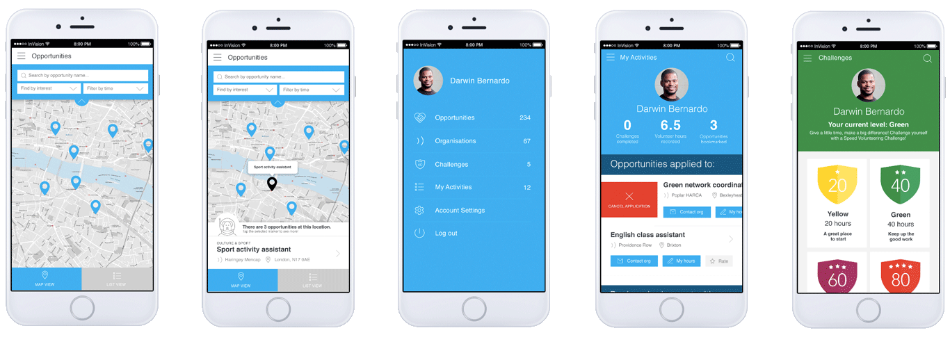 Team London Android App Designs